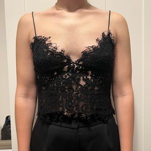 Black Lace Top